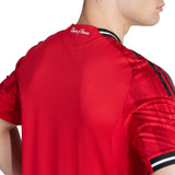 adidas Manchester United Home Authentic Men's Soccer Jersey 25/26 - Red - Best Buy Soccer
