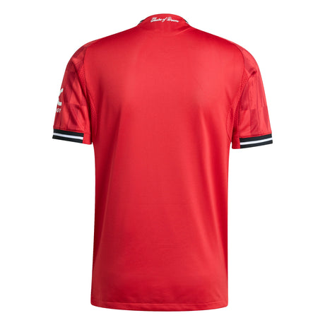 adidas Manchester United Home Authentic Men's Soccer Jersey 25/26 - Red - Best Buy Soccer