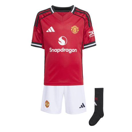 adidas Manchester United Home Mini Kit Kids 25/26 - Red - Best Buy Soccer