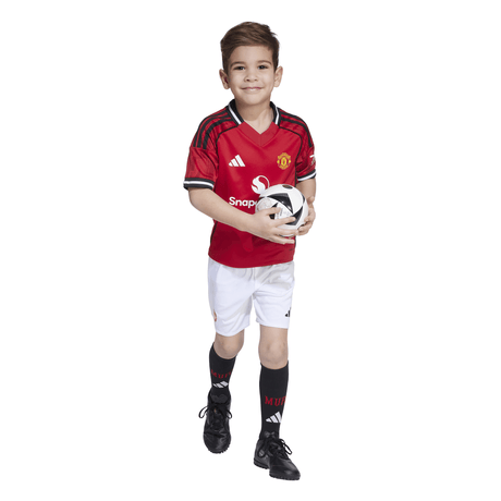 adidas Manchester United Home Mini Kit Kids 25/26 - Red - Best Buy Soccer