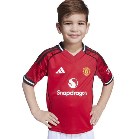 adidas Manchester United Home Mini Kit Kids 25/26 - Red - Best Buy Soccer