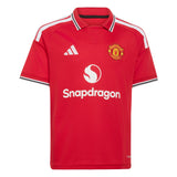 adidas Manchester United Home Youth Soccer Jersey 26/27 - Red - Best Buy Soccer