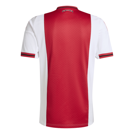 adidas Men's Ajax Amsterdam Home Jersey 25/26 - White/Red - Best Buy Soccer