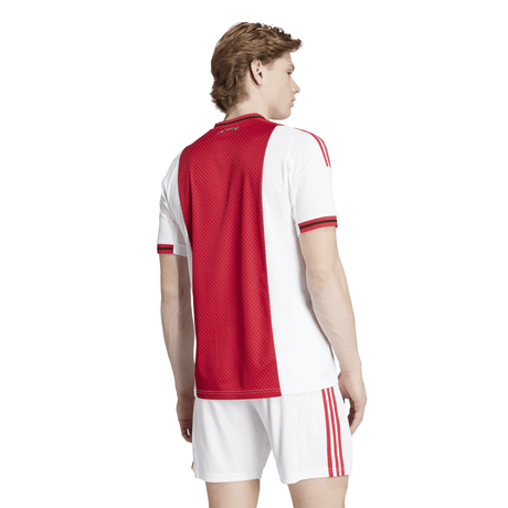 adidas Men's Ajax Amsterdam Home Jersey 25/26 - White/Red - Best Buy Soccer