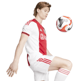 adidas Men's Ajax Amsterdam Home Jersey 25/26 - White/Red - Best Buy Soccer