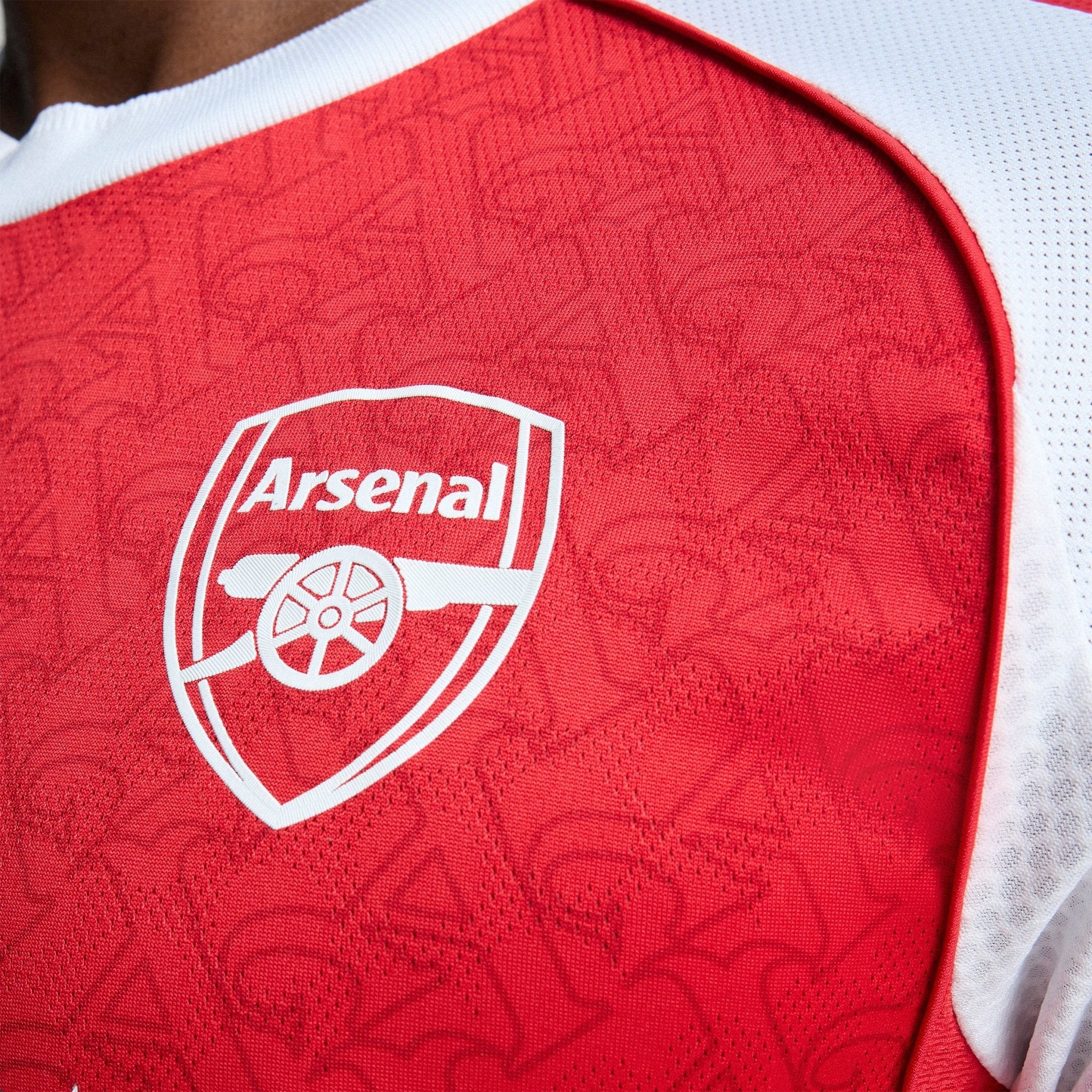 adidas Men's Arsenal Home Authentic Jersey 25/26 - Scarlet/White - Best Buy Soccer
