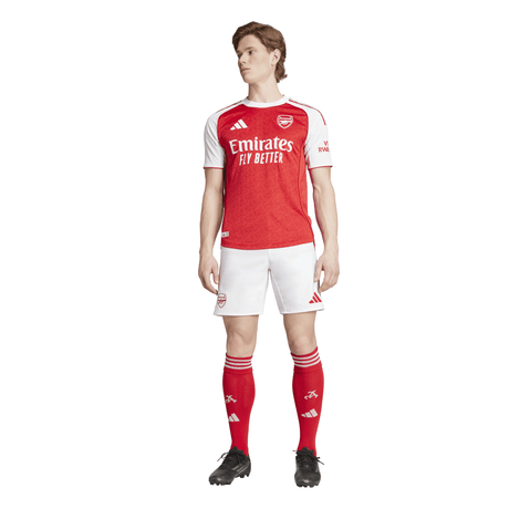 adidas Men's Arsenal Home Authentic Jersey 25/26 - Scarlet/White - Best Buy Soccer