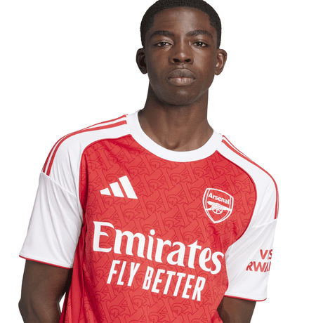 adidas Men's Arsenal Home Jersey 25/26 - Scarlet/White - Best Buy Soccer