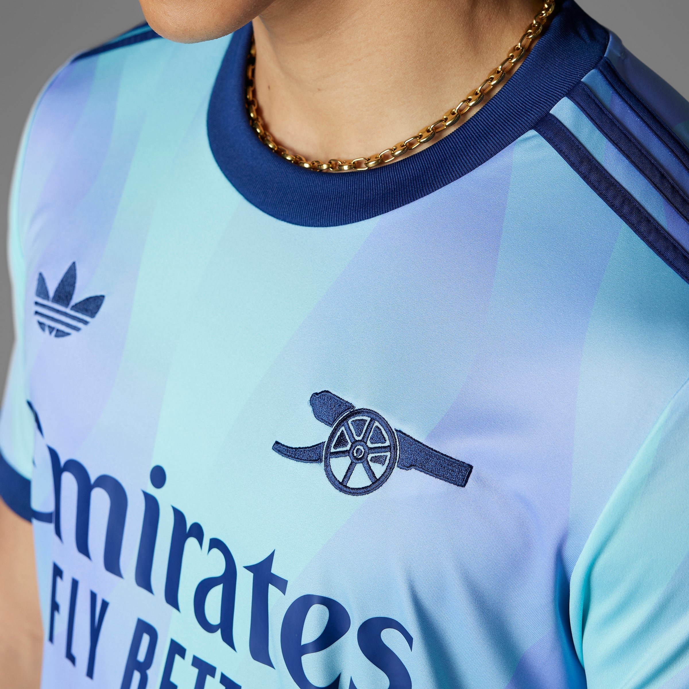 adidas Men's Arsenal Third Jersey 24/25 Aqua/Purple - Best Buy Soccer