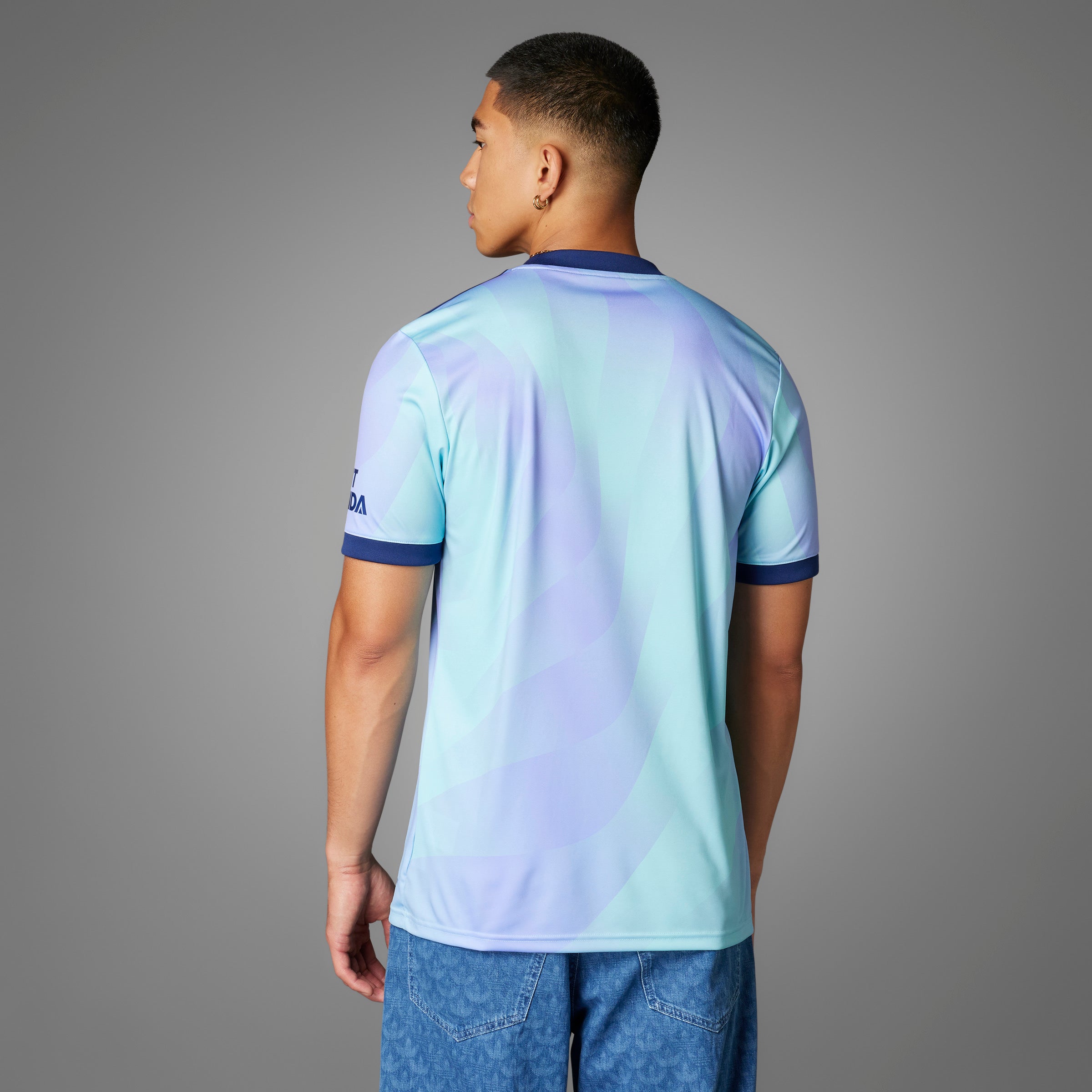 adidas Men's Arsenal Third Jersey 24/25 Aqua/Purple - Best Buy Soccer