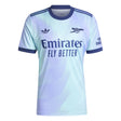 adidas Men's Arsenal Third Jersey 24/25 Aqua/Purple - Best Buy Soccer