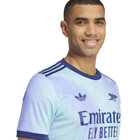 adidas Men's Arsenal Third Jersey 24/25 Aqua/Purple - Best Buy Soccer