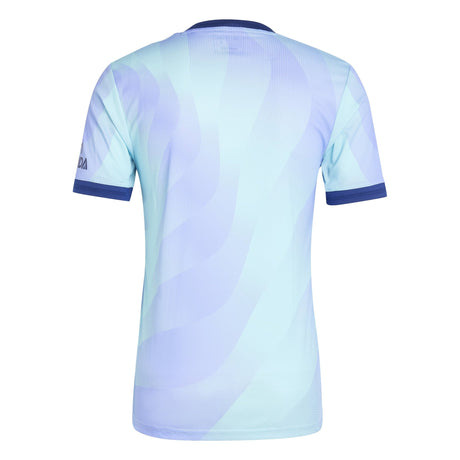 adidas Men's Arsenal Third Jersey Authentic 24/25 Aqua/Purple - Best Buy Soccer
