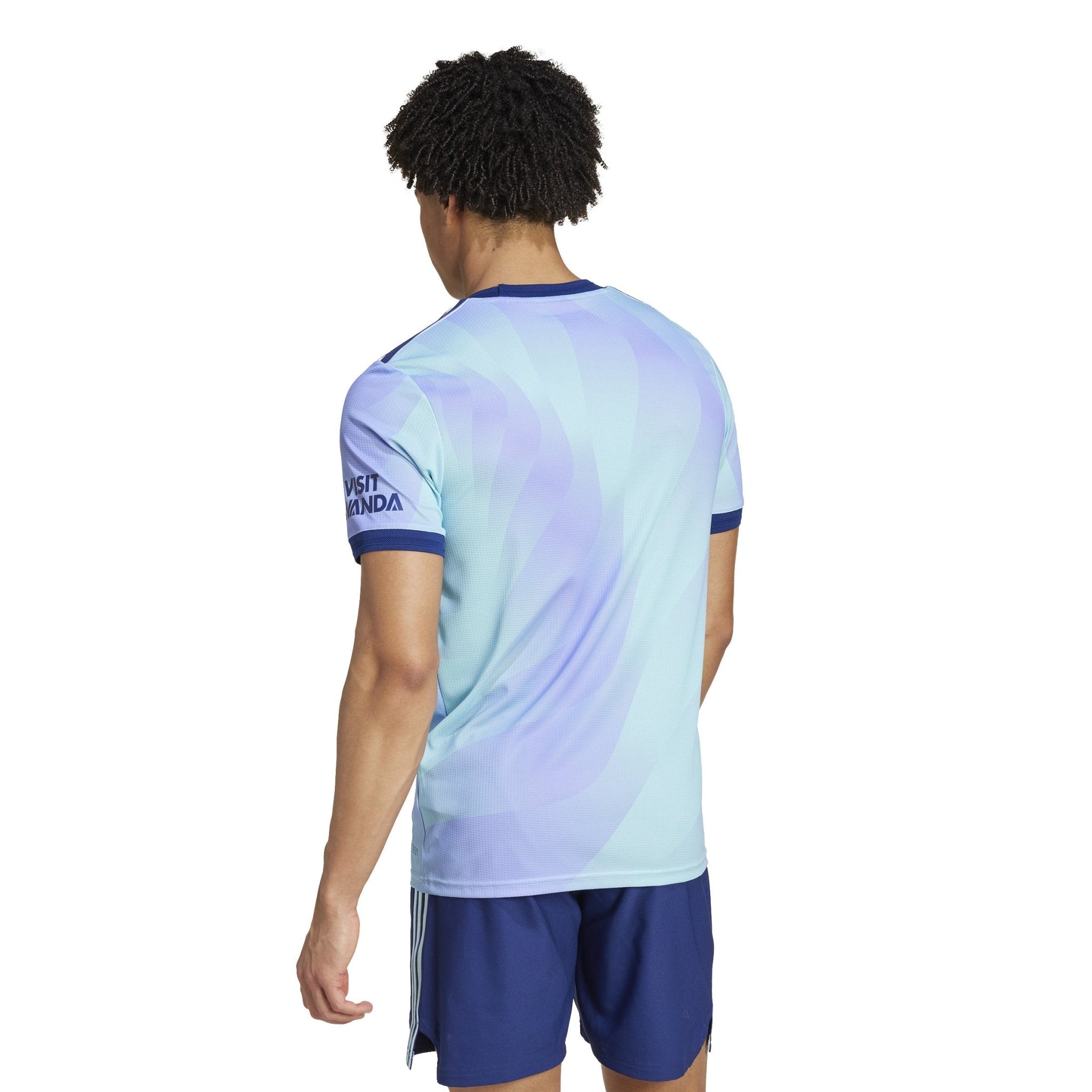 adidas Men's Arsenal Third Jersey Authentic 24/25 Aqua/Purple - Best Buy Soccer