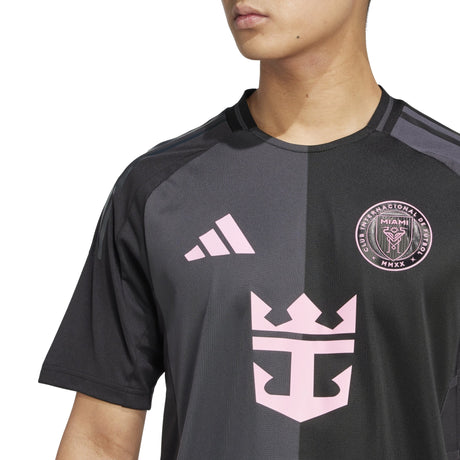 adidas Men's Inter Miami CF Messi Away Authentic Jersey 25/26 Black - Best Buy Soccer