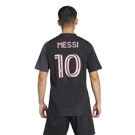 adidas Men's Inter Miami CF Messi Away Authentic Jersey 25/26 Black - Best Buy Soccer