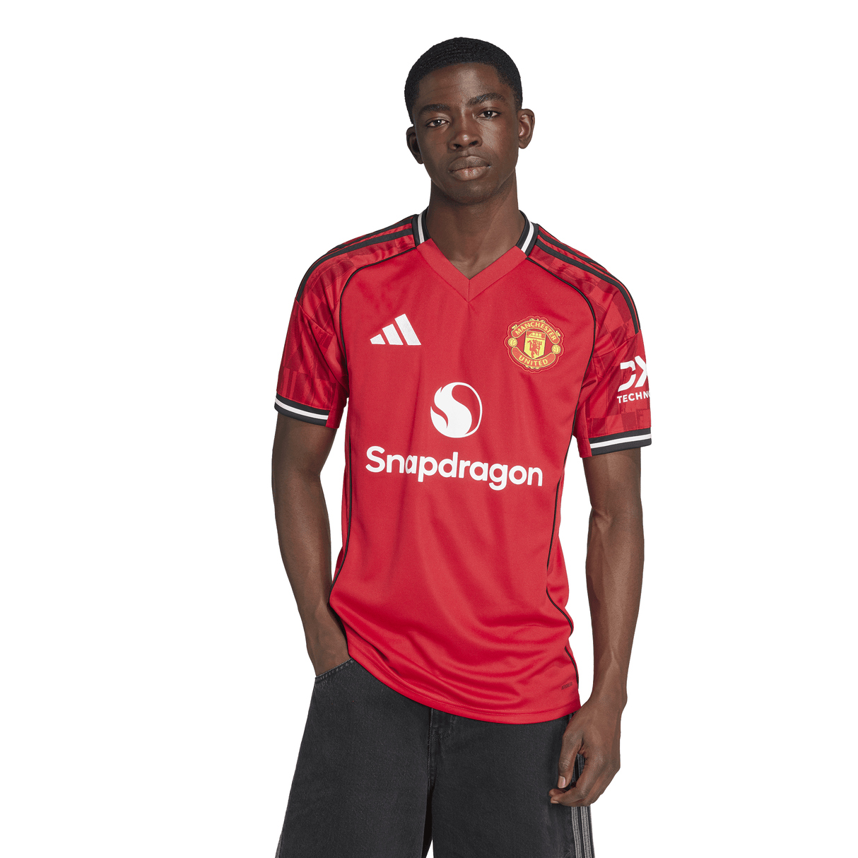 adidas Men's Manchester United Home Jersey 25/26 Red - Best Buy Soccer