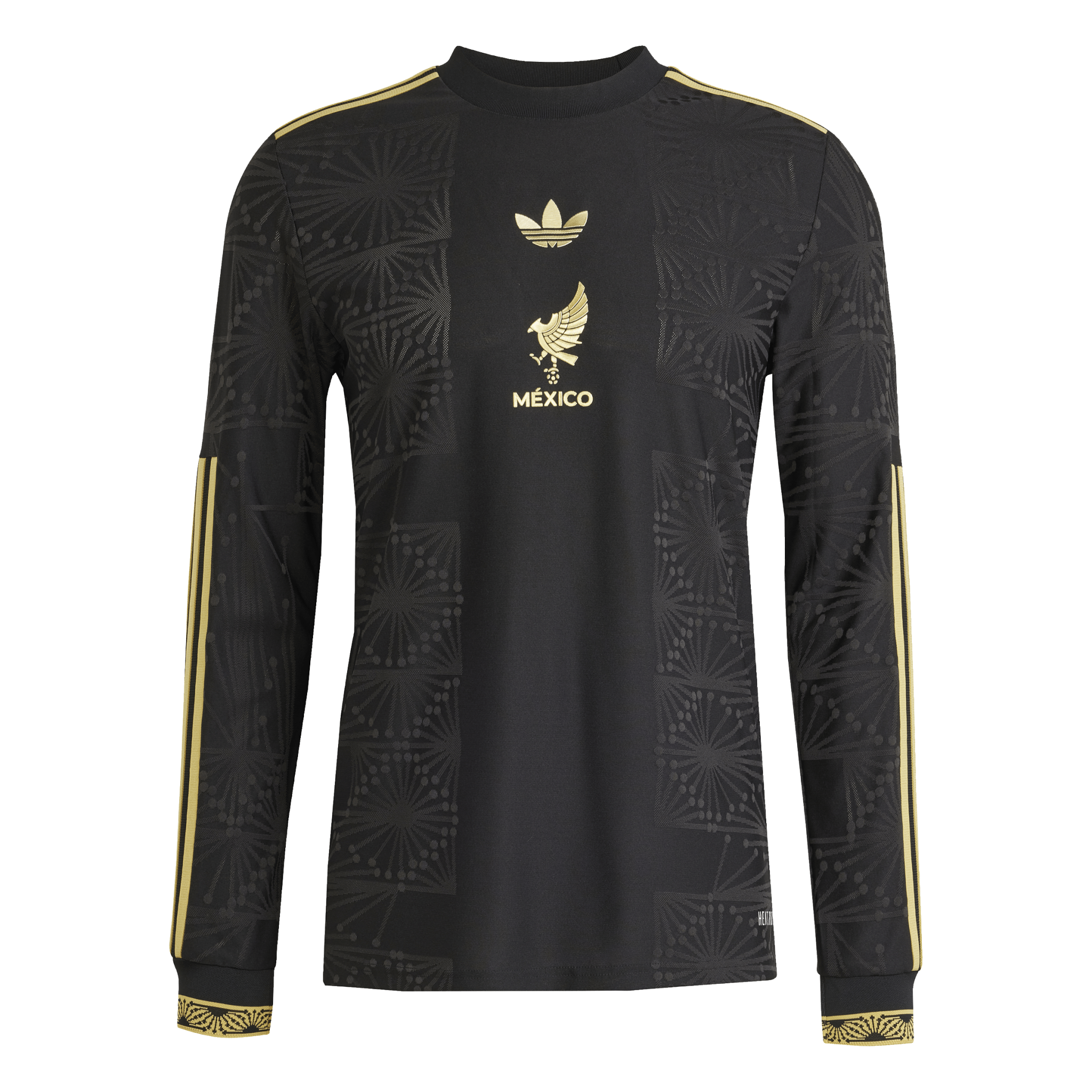 adidas Men's Mexico Gold Long Sleeve Jersey 25 Black - Best Buy Soccer