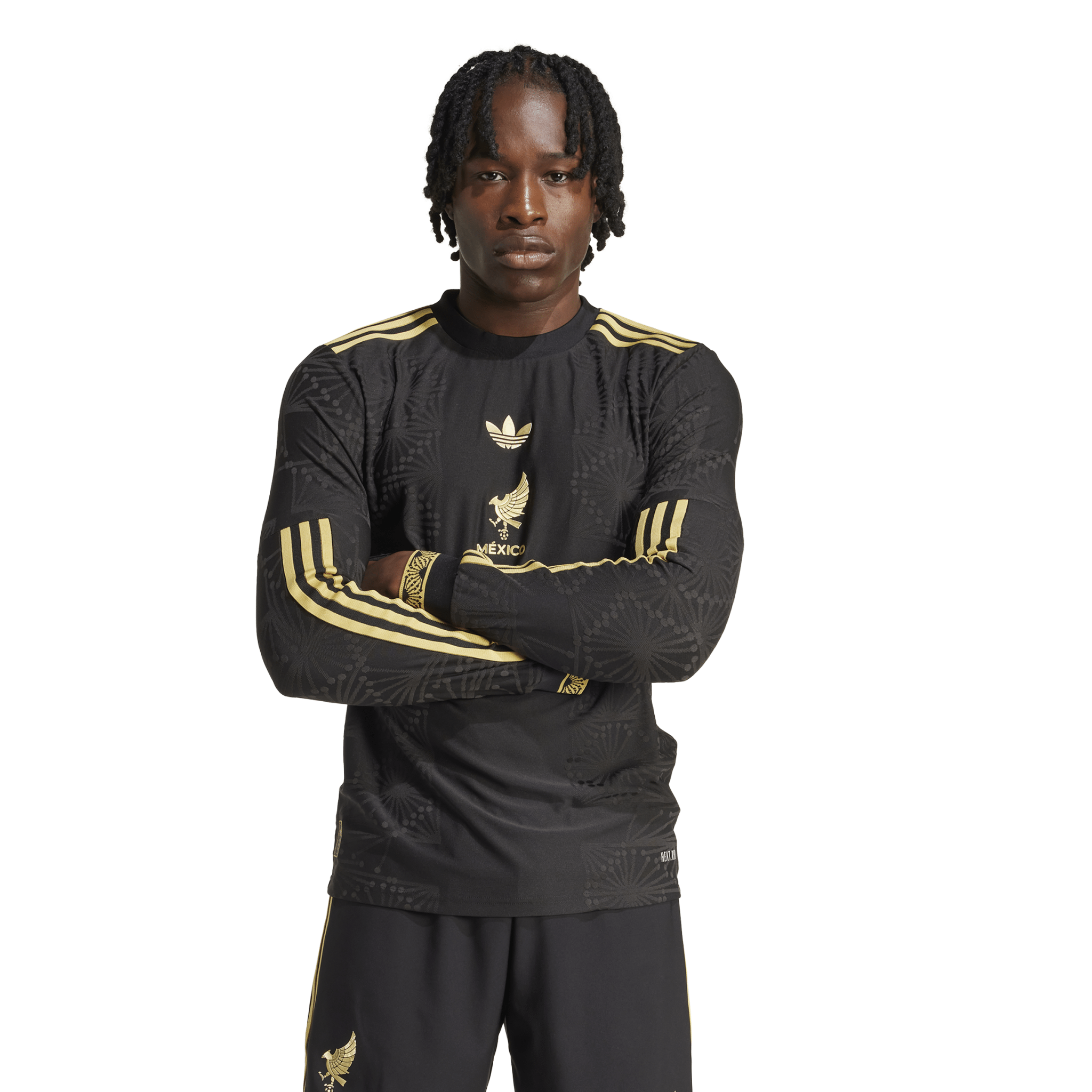 adidas Men's Mexico Gold Long Sleeve Jersey 25 Black - Best Buy Soccer