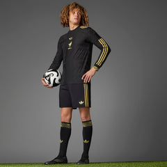 adidas Men's Mexico Gold Long Sleeve Jersey 25 Black - Best Buy Soccer