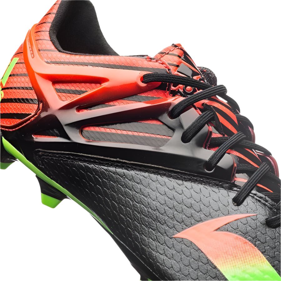 adidas Messi 15.1 FG/AG Multi - Ground Youth Soccer Cleats - Black/Solar Green/Solar Red - Best Buy Soccer