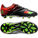 adidas Messi 15.1 FG/AG Multi - Ground Youth Soccer Cleats - Black/Solar Green/Solar Red - Best Buy Soccer