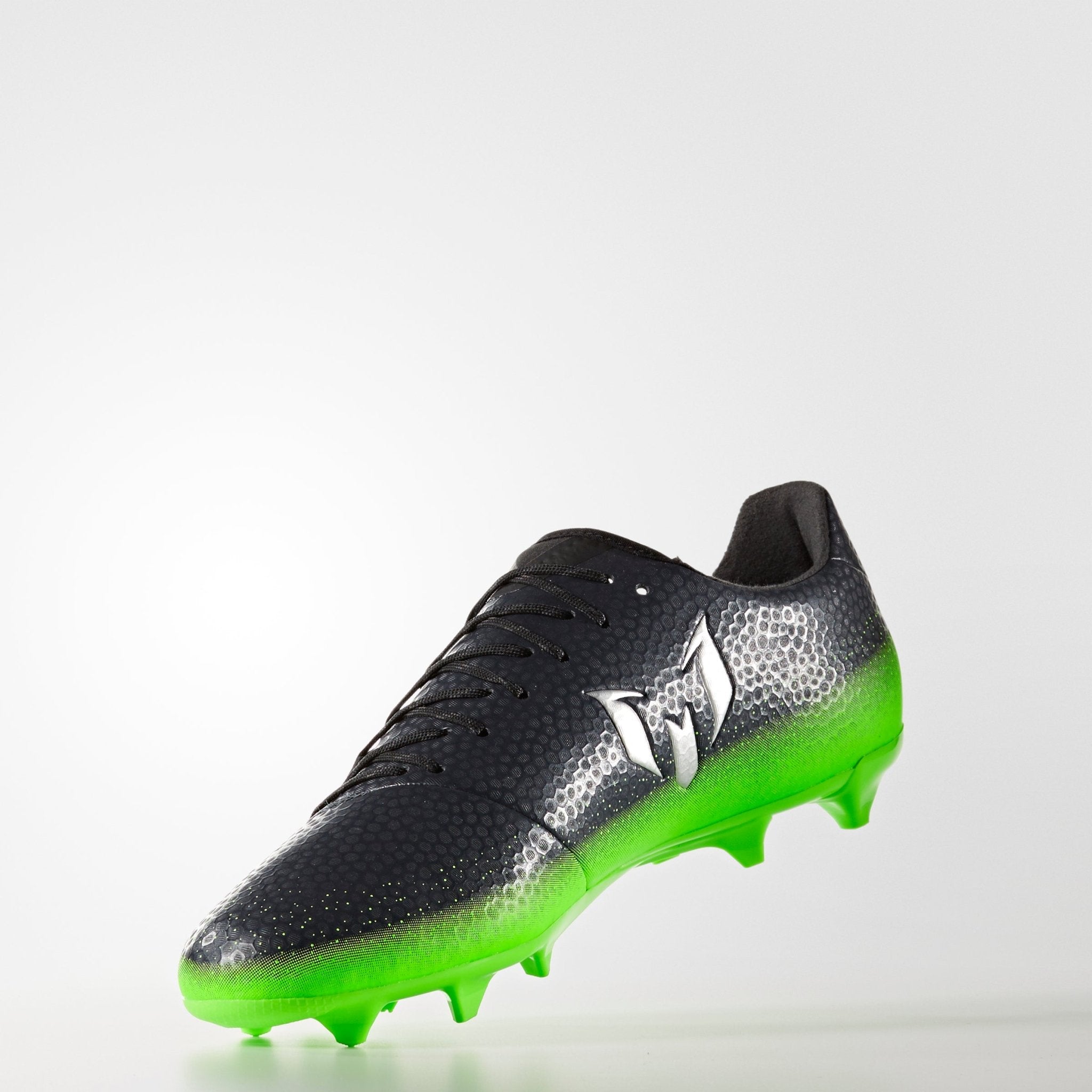 adidas Messi 16.3 FG Firm Ground Soccer Cleats - Dark Grey/Silver Metallic/Solar Green - Best Buy Soccer