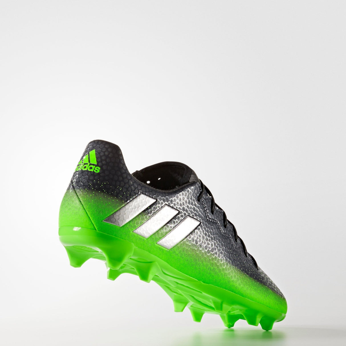 adidas Messi 16.3 FG Firm Ground Soccer Cleats - Dark Grey/Silver Metallic/Solar Green - Best Buy Soccer