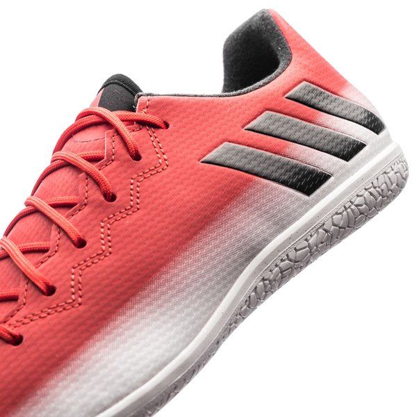 adidas Messi 16.3 IN Indoor Soccer Shoes - Red/Black/White - Best Buy Soccer
