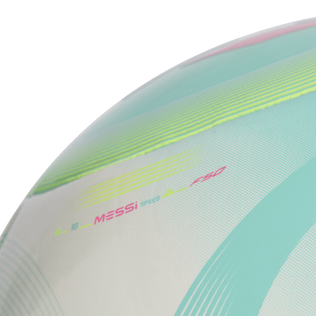 adidas Messi Club Soccer Ball - White/Aqua - Best Buy Soccer