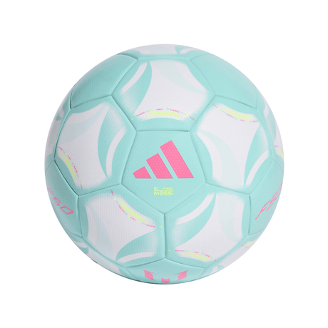 adidas Messi League Soccer Ball - White/Aqua - Best Buy Soccer