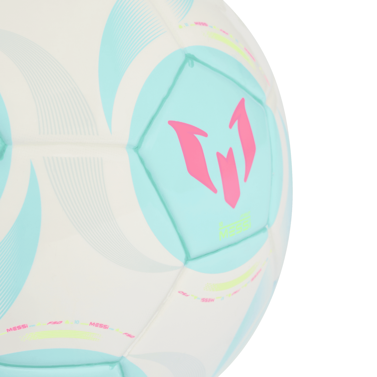 adidas Messi Mini Soccer Ball - White/Aqua - Best Buy Soccer