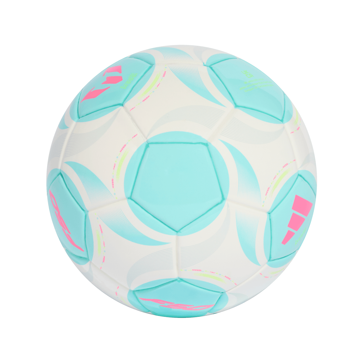 adidas Messi Mini Soccer Ball - White/Aqua - Best Buy Soccer