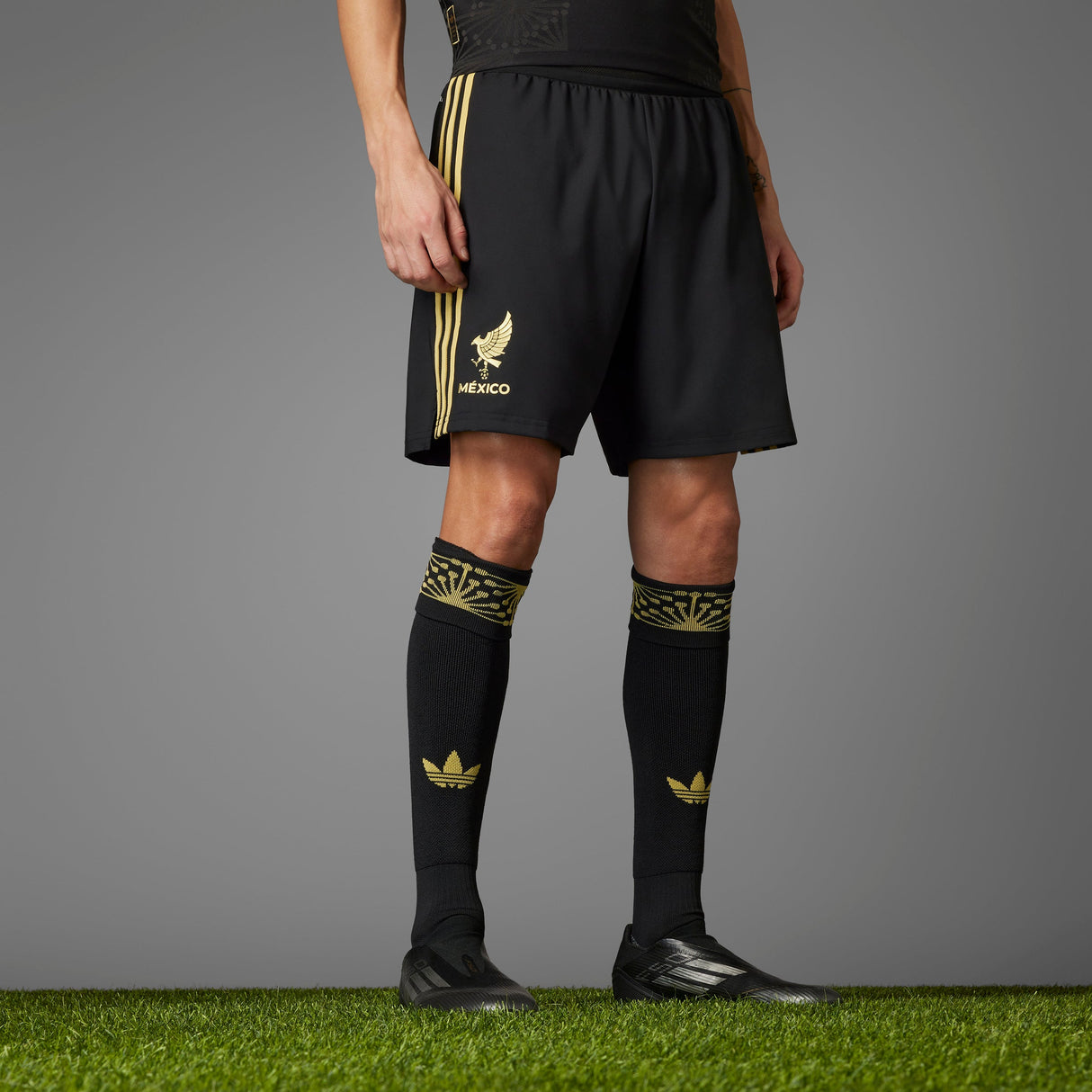 adidas Mexico 25 Gold Men's Soccer Shorts - Black - Best Buy Soccer