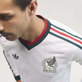adidas Mexico Away Authentic Long Sleeve Men's Soccer Jersey 2026 - White - Best Buy Soccer