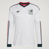 adidas Mexico Away Authentic Long Sleeve Men's Soccer Jersey 2026 - White - Best Buy Soccer