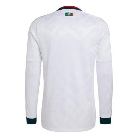 adidas Mexico Away Authentic Long Sleeve Men's Soccer Jersey 2026 - White - Best Buy Soccer