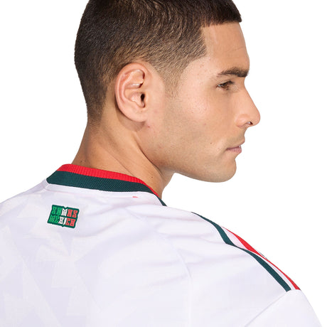 adidas Mexico Away Authentic Long Sleeve Men's Soccer Jersey 2026 - White - Best Buy Soccer