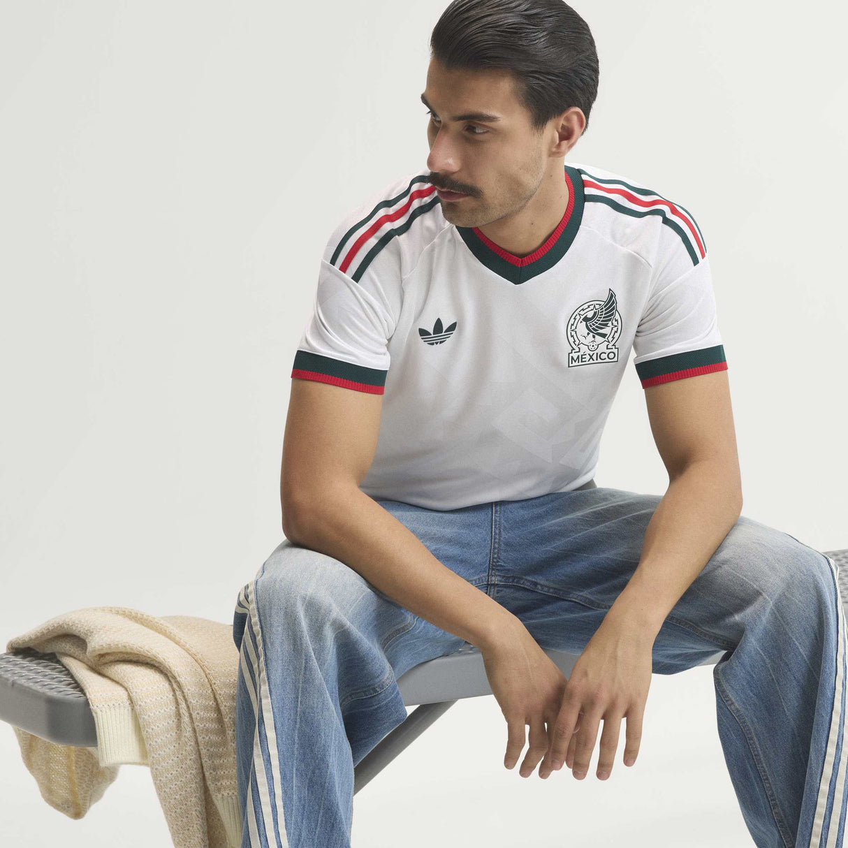 adidas Mexico Away Authentic Men's Soccer Jersey 2026 - White - Best Buy Soccer