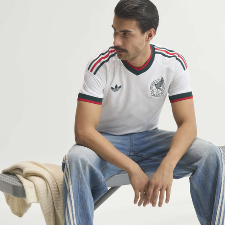 adidas Mexico Away Authentic Men's Soccer Jersey 2026 - White - Best Buy Soccer