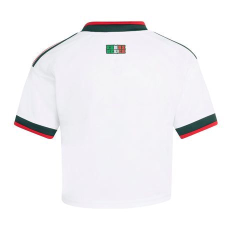 adidas Mexico Away Cropped Women's Soccer Jersey 2026 - White - Best Buy Soccer