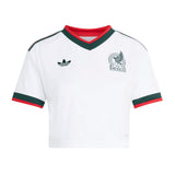 adidas Mexico Away Cropped Women's Soccer Jersey 2026 - White - Best Buy Soccer