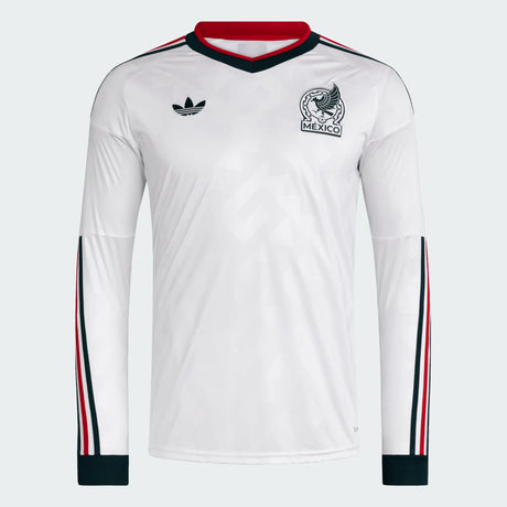 adidas Mexico Away Long Sleeve Men's Soccer Jersey 2026 - White - Best Buy Soccer