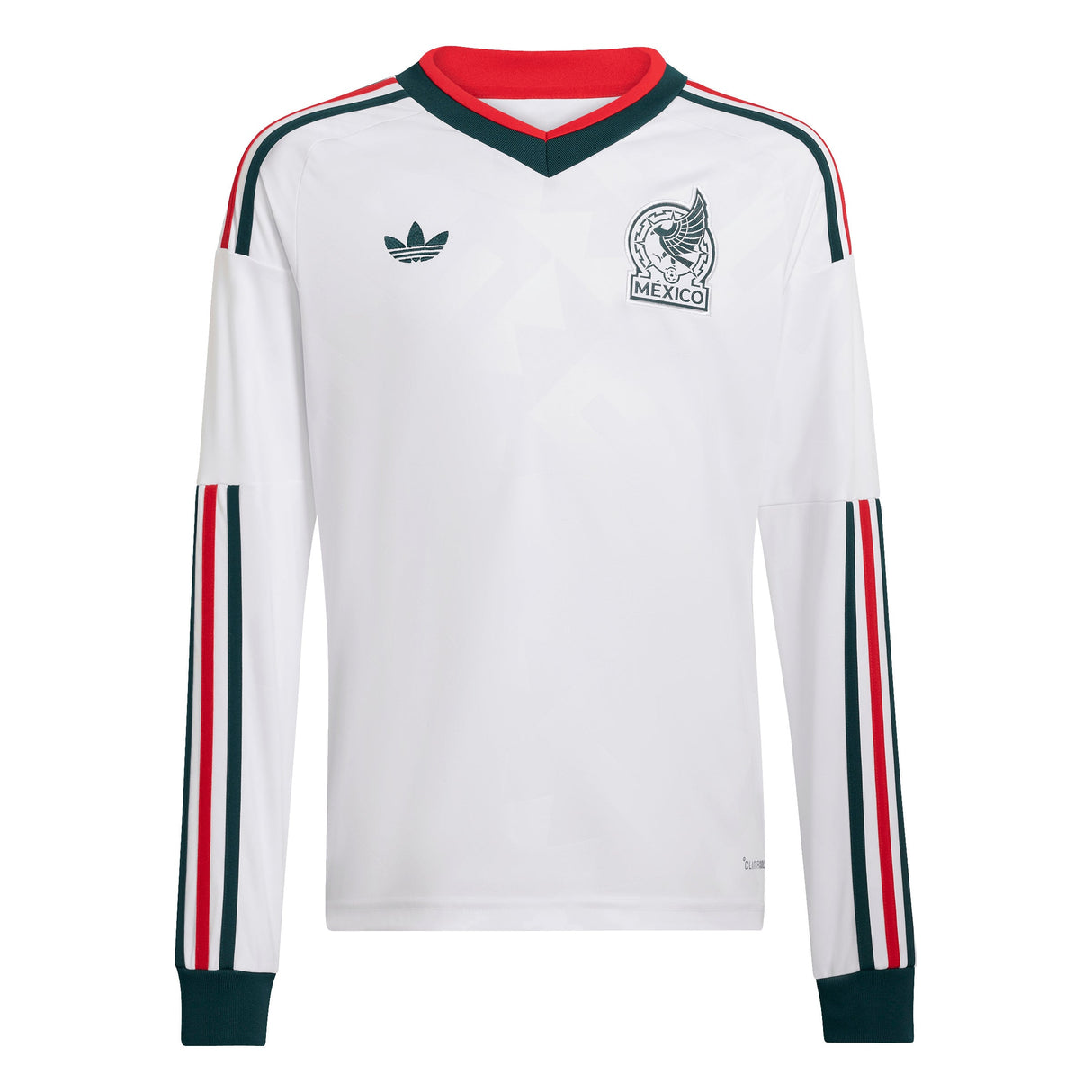adidas Mexico Away Long Sleeve Youth Soccer Jersey 2026 - White - Best Buy Soccer