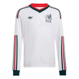 adidas Mexico Away Long Sleeve Youth Soccer Jersey 2026 - White - Best Buy Soccer