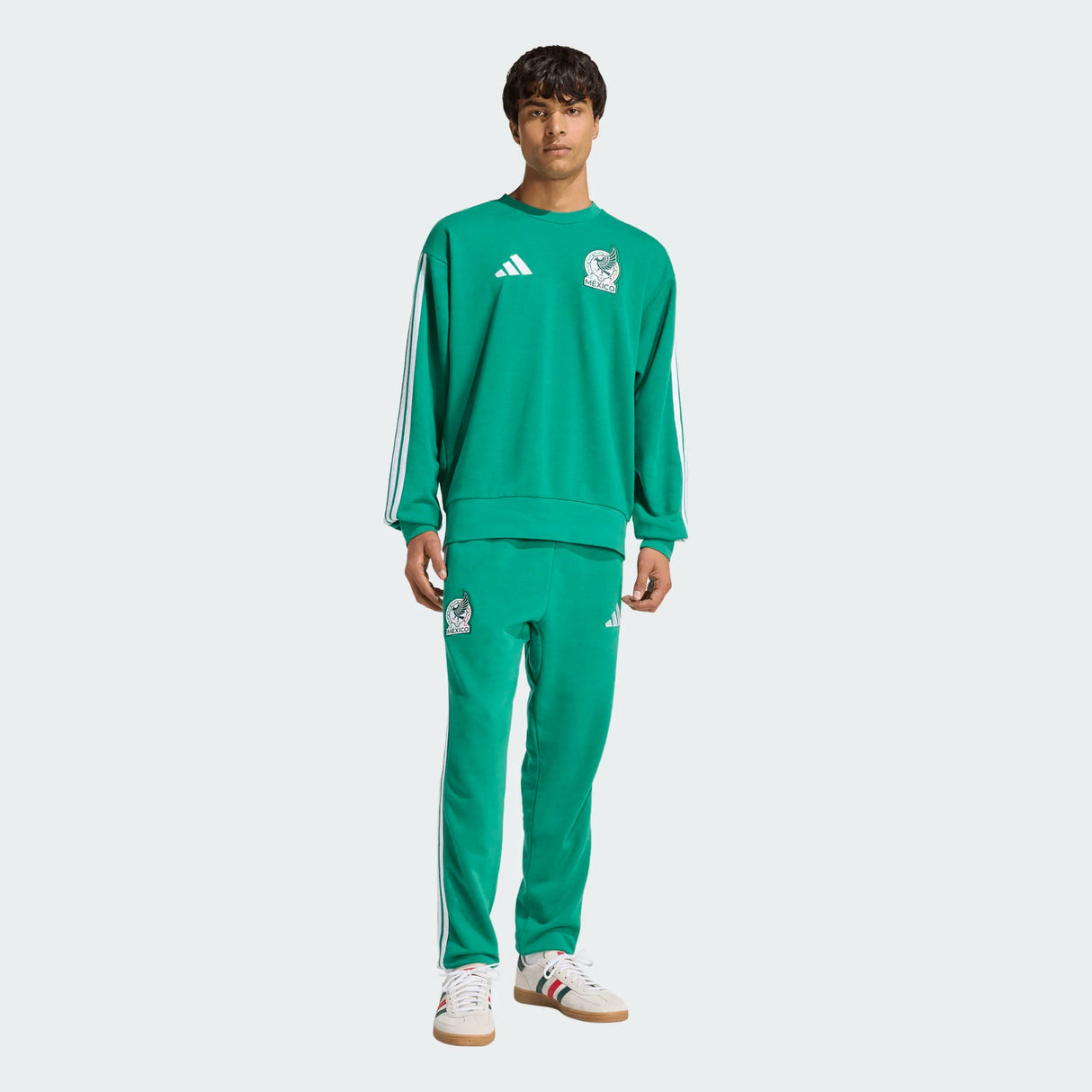 adidas Mexico DNA Men's Soccer Crew Sweat -Green - Best Buy Soccer