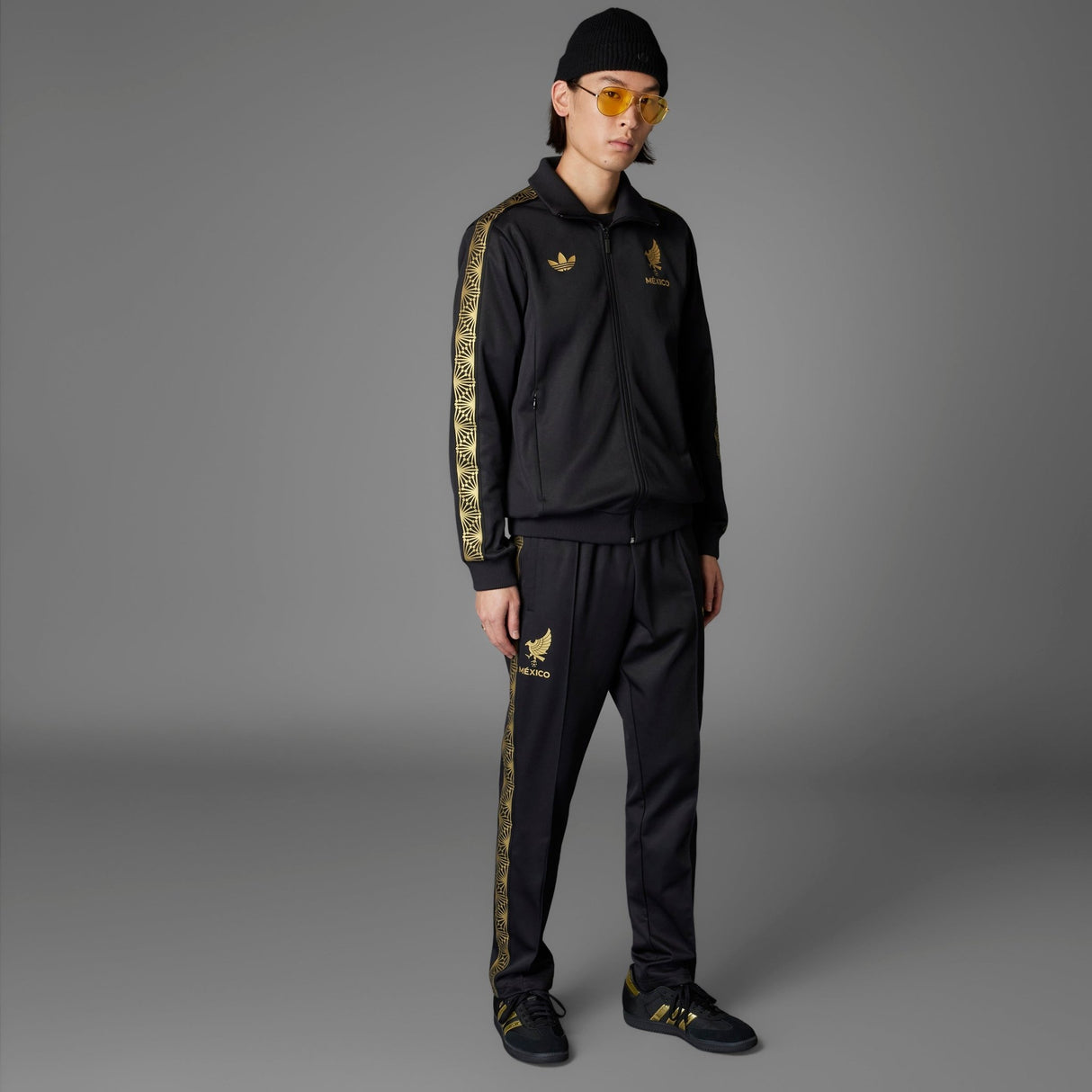 adidas Mexico Gold Jacket Track Top Black - Best Buy Soccer