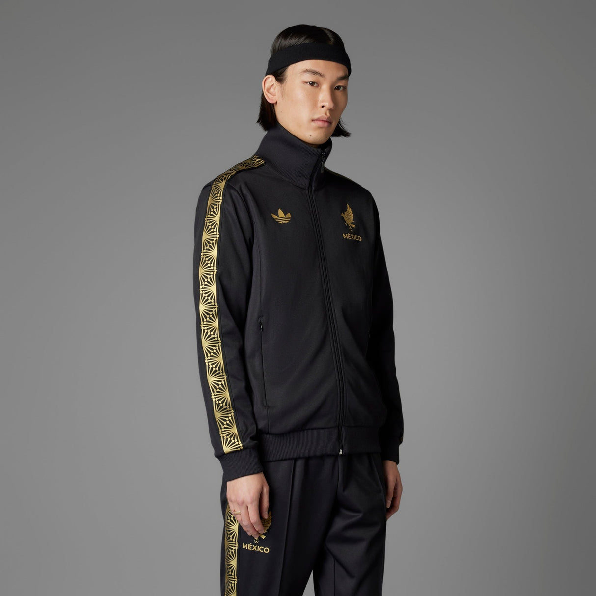 adidas Mexico Gold Jacket Track Top Black - Best Buy Soccer