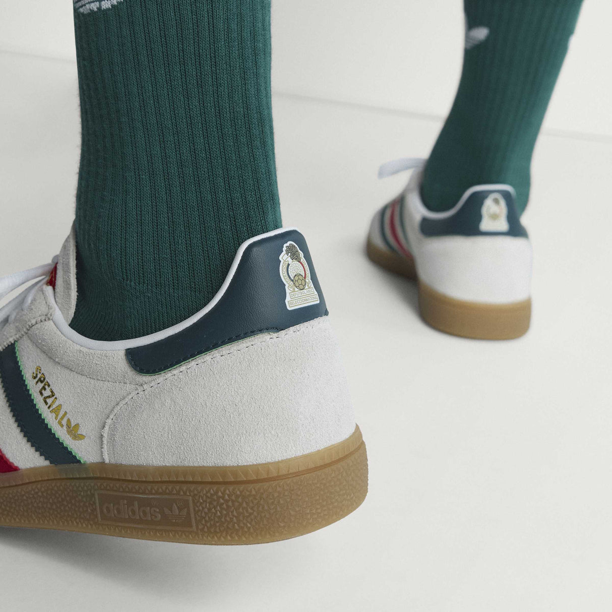 adidas Mexico Handball Spezial Shoes - White/Scarlet - Best Buy Soccer