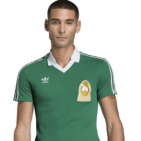 adidas Mexico Home Men's Soccer Jersey 1986 - Green - Best Buy Soccer